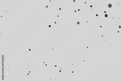 Light Silver  Gray vector texture with disks.