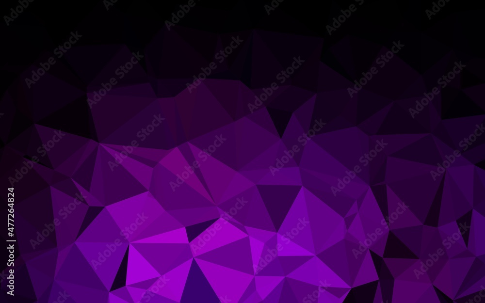 Dark Purple vector shining triangular template. Dark Purple vector shining triangular template.
