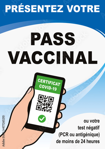 AFFICHE PASS VACCINAL