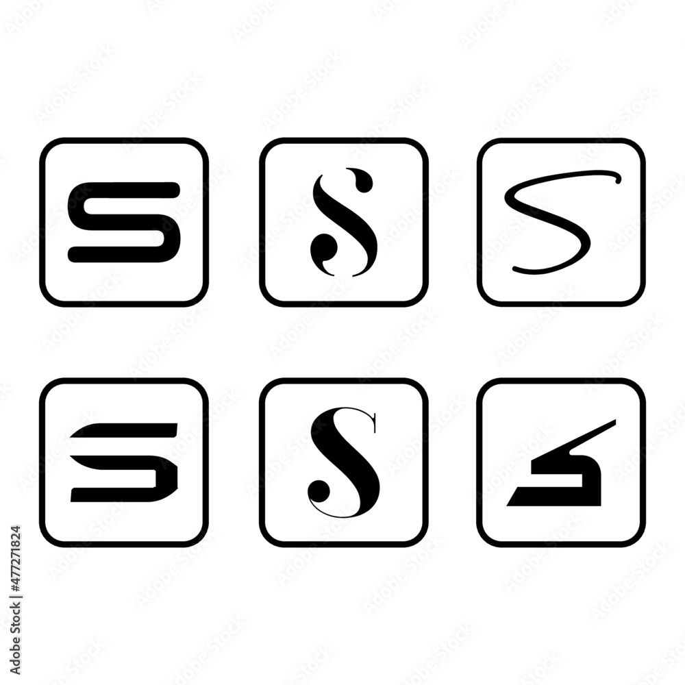 S monogram vector S monogram vector