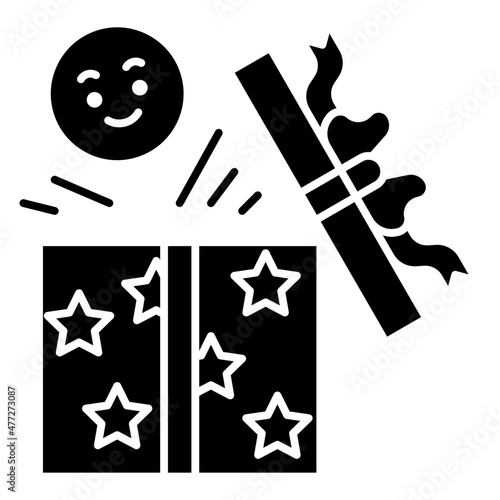 giftbox glyph icon