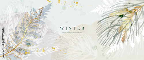 Fotografie, Tablou Winter background vector