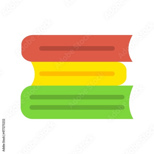 Books Flat Vector Icon Design