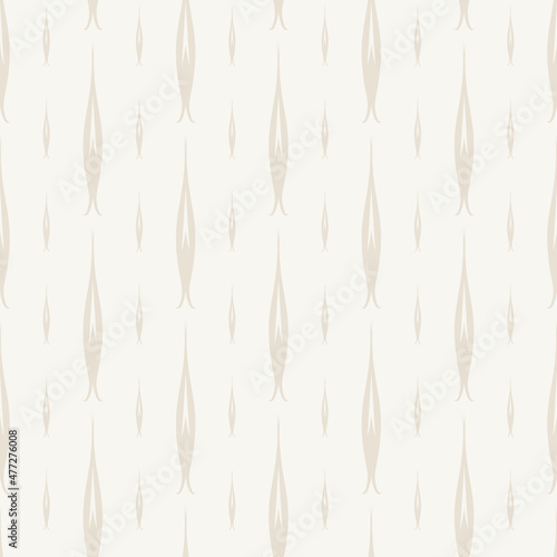 3D Fototapete Gold - Fototapete Light seamless pattern with simple decorative elements on a white background. Fabric texture swatch, seamless wallpaper. Vector illustration