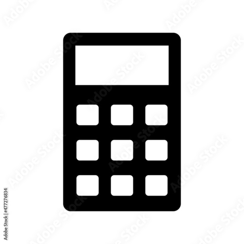 Calculator Glyph Vector Icon Design