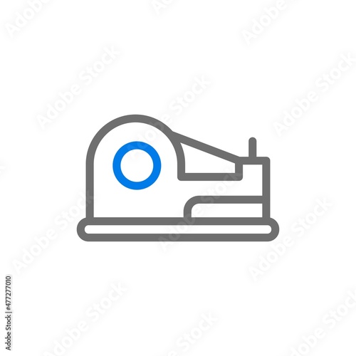 Tape Dispenser Line Blue Vector Icon Design