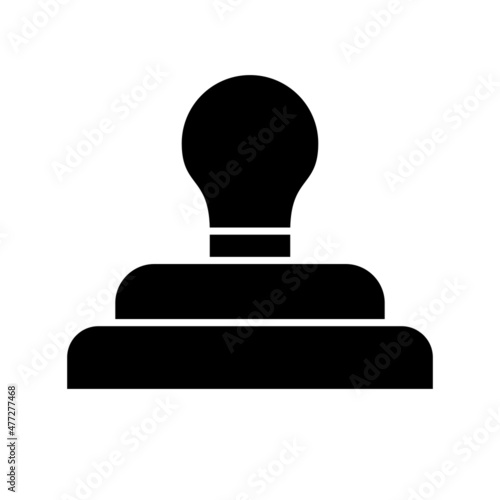 Stamp Glyph Vector Icon Design
