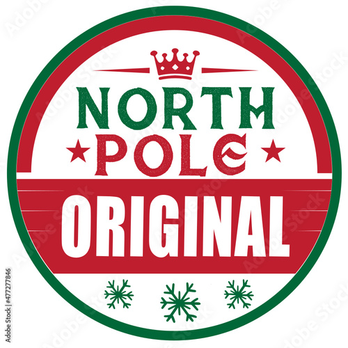 North Pole Badge