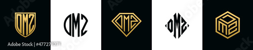 Initial letters DMZ logo designs Bundle photo