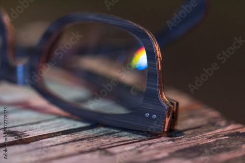 glasses on the table