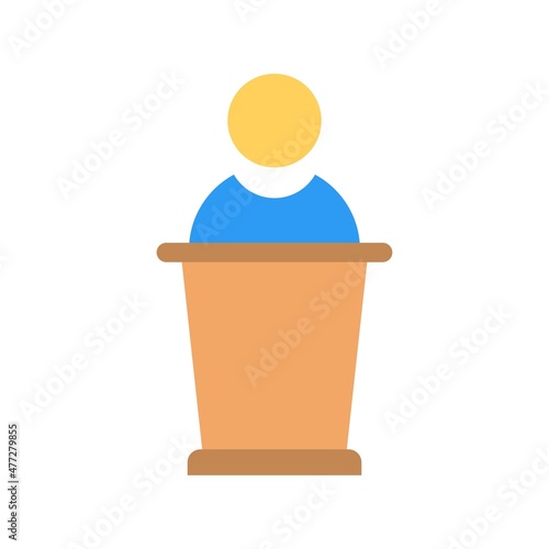 Debate Flat Vector Icon Design