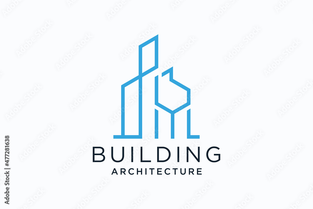 Letter Y for Real Estate Remodeling Logo. Construction Architecture Building Logo Design Template Element.