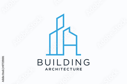 Letter A for Real Estate Remodeling Logo. Construction Architecture Building Logo Design Template Element.