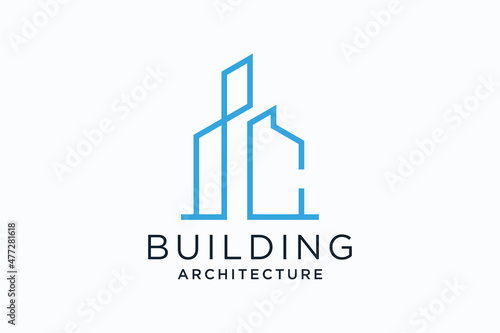 Letter C for Real Estate Remodeling Logo. Construction Architecture Building Logo Design Template Element.