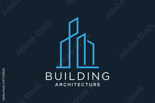 Letter L for Real Estate Remodeling Logo. Construction Architecture Building Logo Design Template Element.