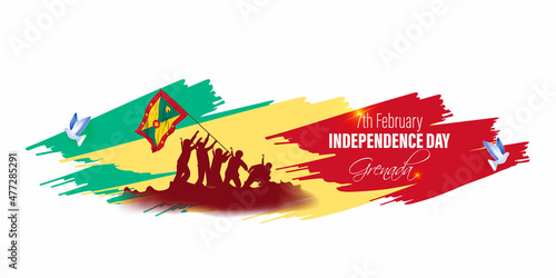 vector illustration for Grenada independence day