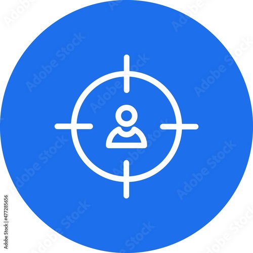 Headhunter Line circle Vector Icon Design