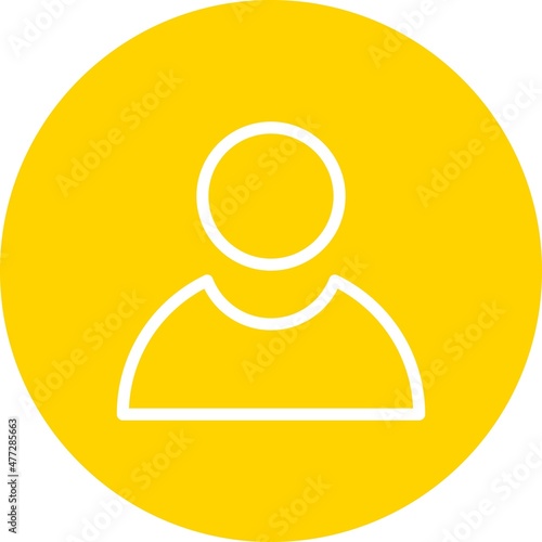Employe Line circle Vector Icon Design