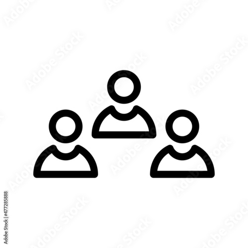 Candidates Line Vector Icon Design
