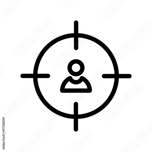 Headhunter Line Vector Icon Design