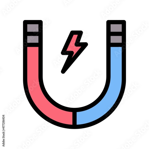  Magnet Line Filled Vector Icon Design