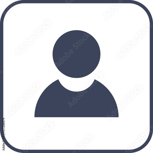 Employe Glyph Round Corner Vector Icon Design