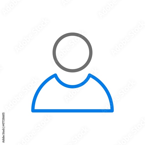 Employe Line Blue Vector Icon Design