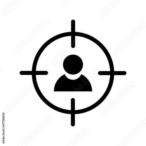 Headhunter Glyph Vector Icon Design