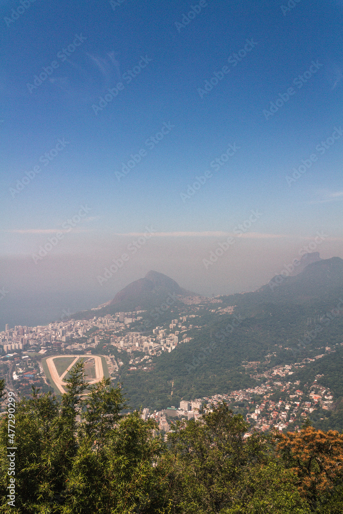 View of the Lagoa Rodrigo de Freitas region, Rio de Janeiro, Brazil