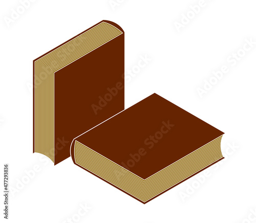 Books 3d isometric vector i...