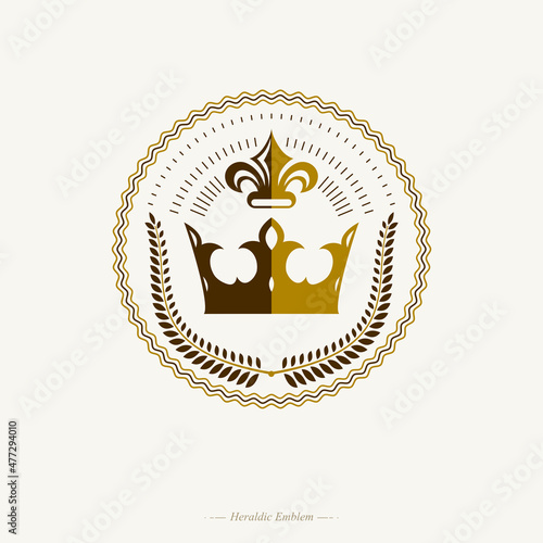 Majestic Crown emblem. Hera...