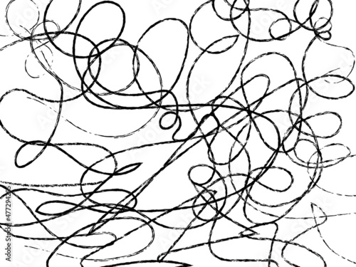 Grunge chaotic lines made for your project.Scribble handmade lines made with art brush.