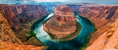 Horseshoe Canyon on the Colorado River in the United States photo