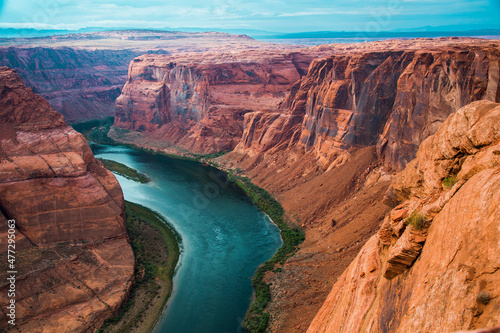 Horseshoe Canyon on the Colorado River in the United States