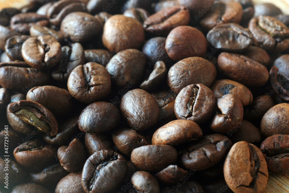 Dark Roasted Brown Coffee Beans Dark Roasted Brown Coffee Beans