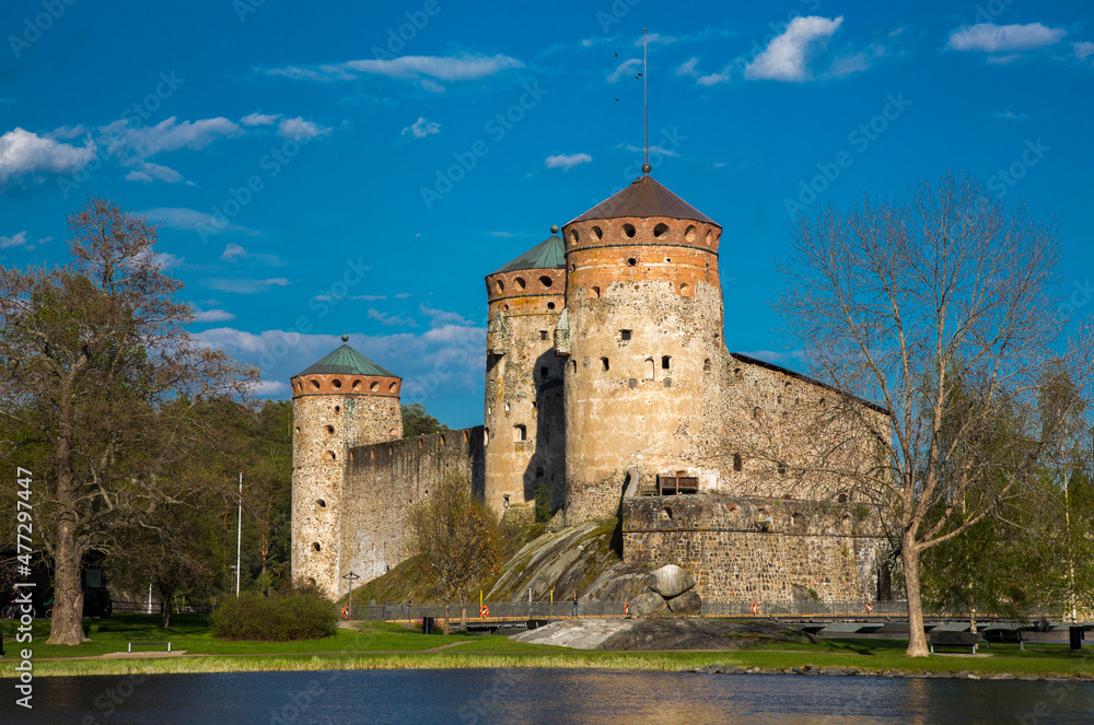 Fortress in the city of Savonlinna in Finland