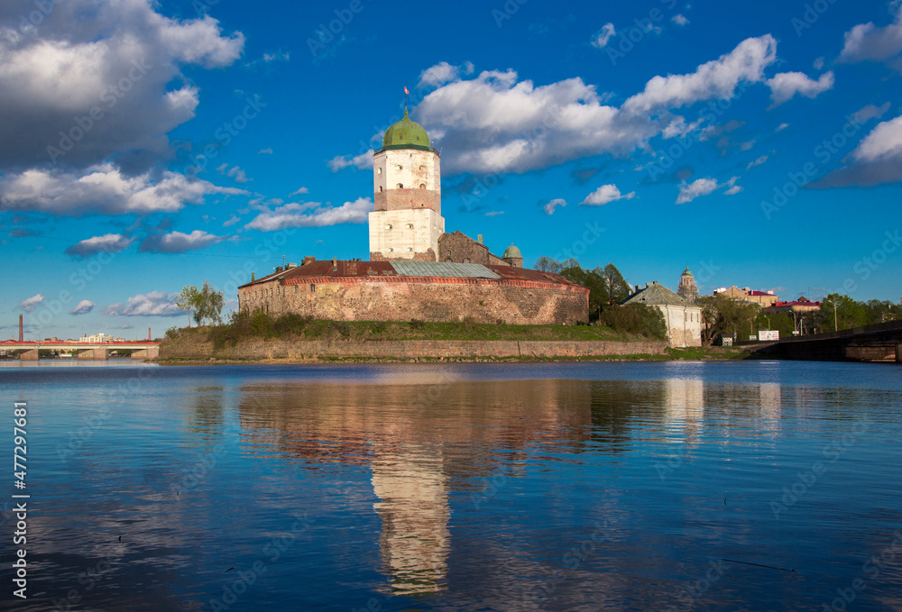 Fortress in the city of Vyborg in Russia