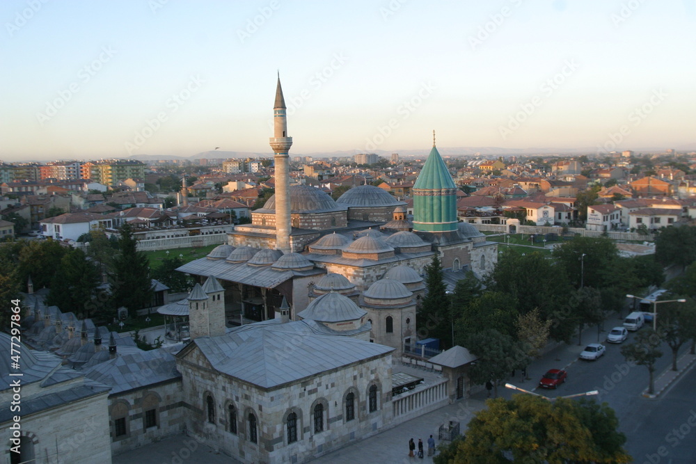 mosque with architectural and historical structure
