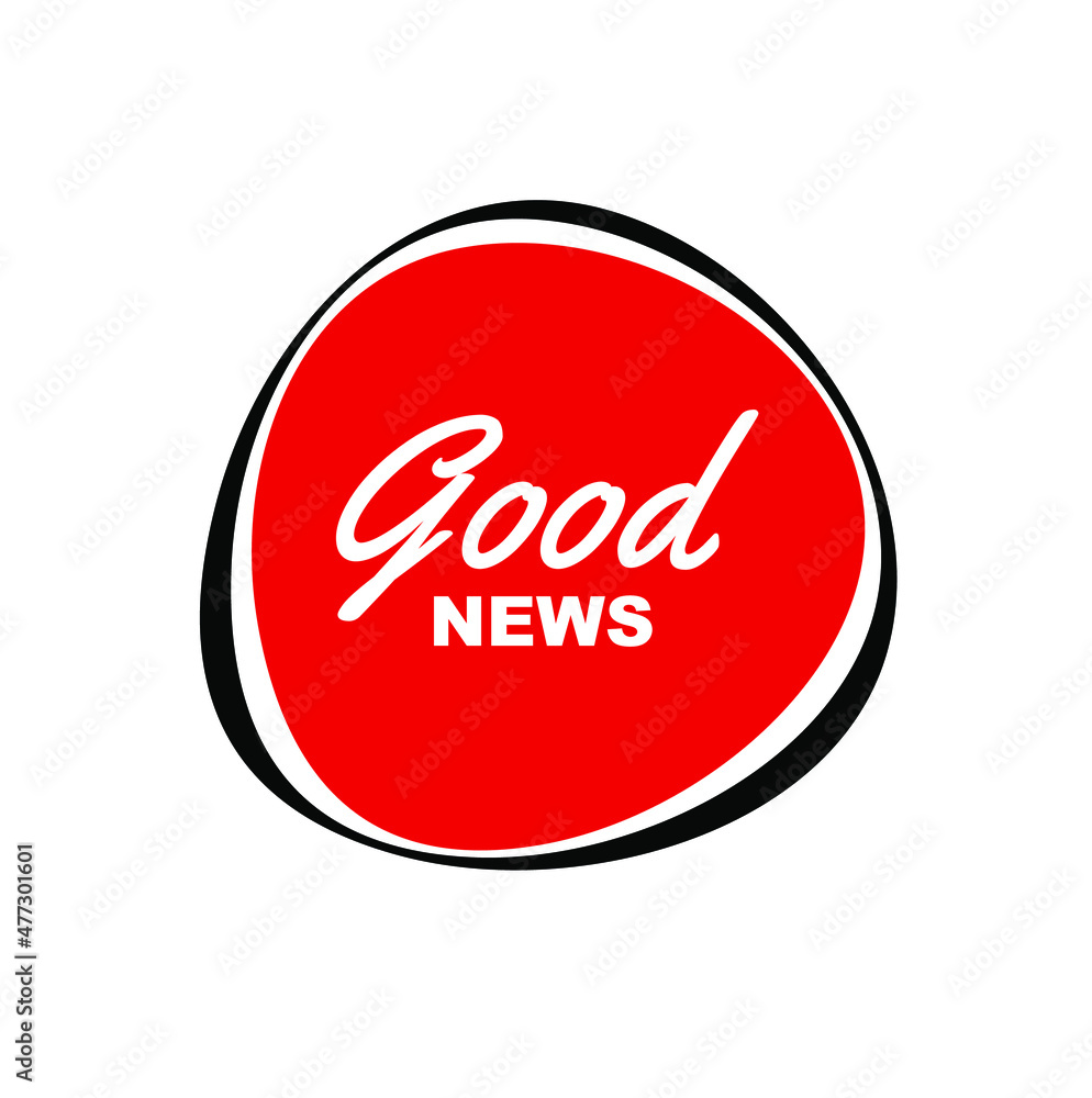 good news megaphone sign on white background good news megaphone sign on white background