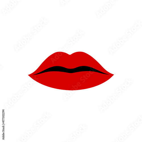 lips logo icon design template vector