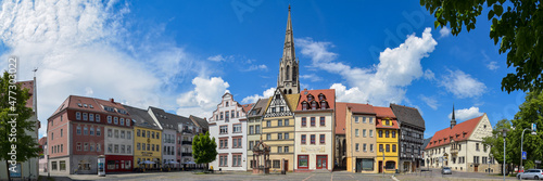 Panorama Markt in Merseburg / Sachsen-Anhalt