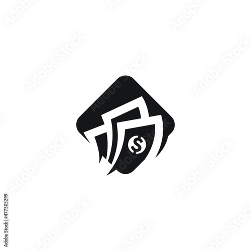 Financial loan logo graphic design.
