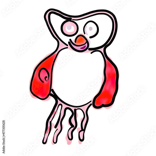 Abstract Kids Owl Art photo