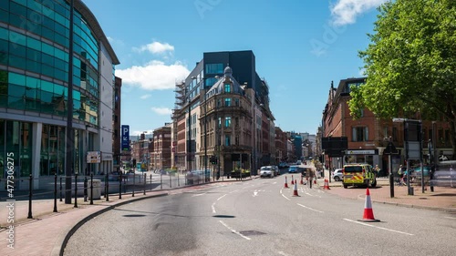 Timelapse of Liverpool Street and traffic photo