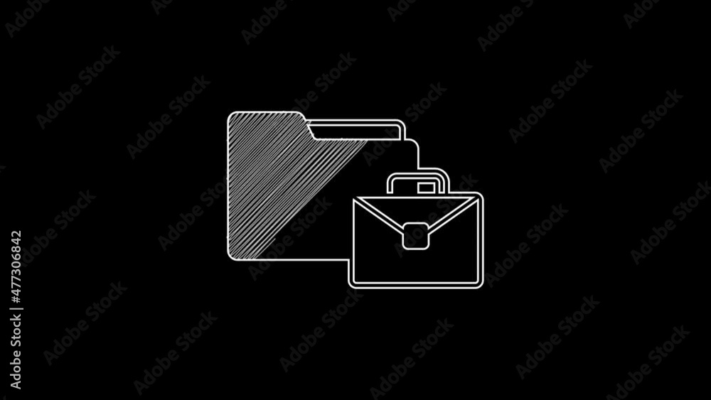 White line Online working icon isolated on black background. Freelancer man working on laptop at his house. Remote work. Distant job concept. 4K Video motion graphic animation White line Online working icon isolated on black background. Freelancer man working on laptop at his house. Remote work. Distant job concept. 4K Video motion graphic animation