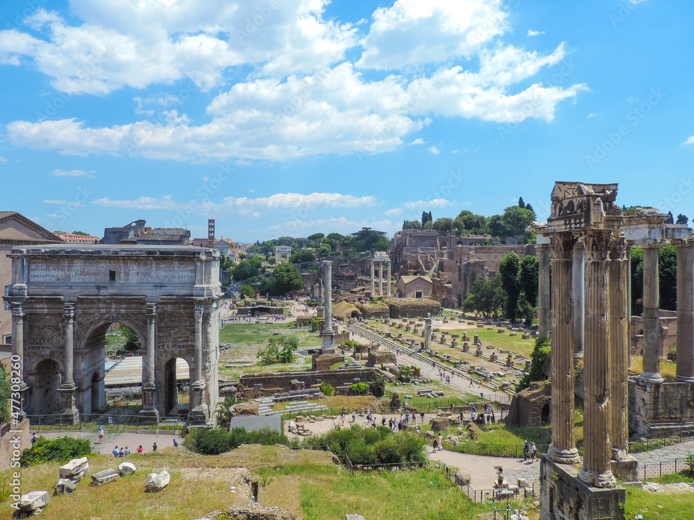 View of Foro Romano - Rome, Italy