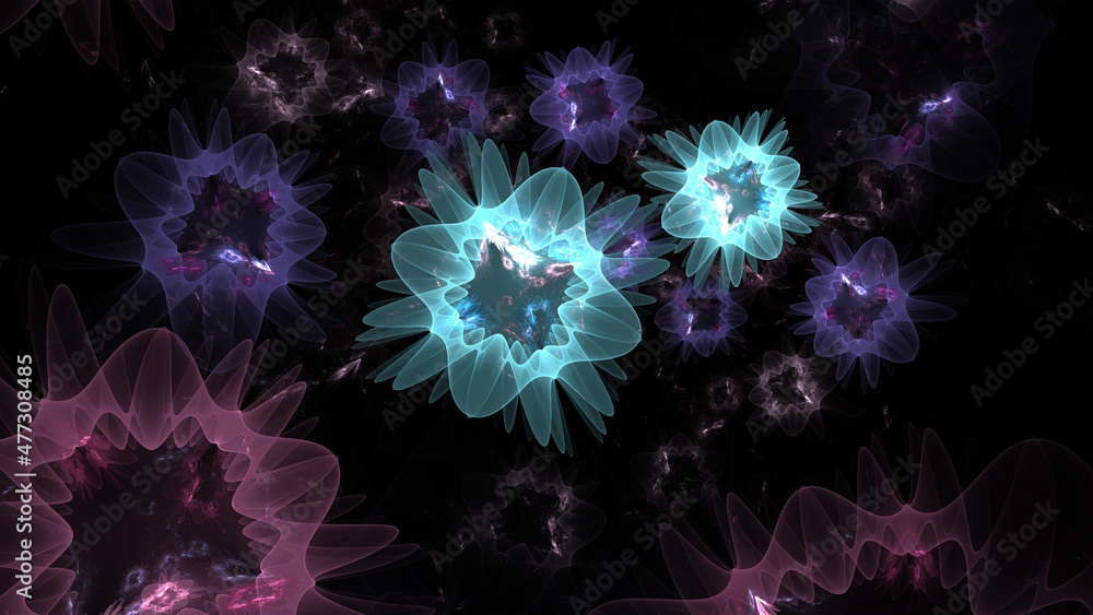 Beautiful abstract background for art projects, cards, business, posters. 3D illustration, computer-generated fractal Beautiful abstract background for art projects, cards, business, posters. 3D illustration, computer-generated fractal