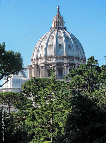 View of the Dome of Basilica di San Pietro, during the day - Vatican City, Italy