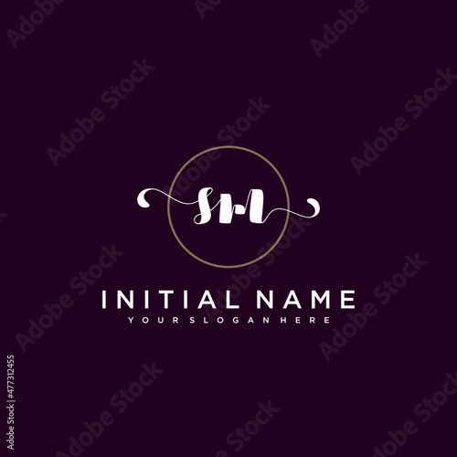 SM Beautiful handwriting logo or wedding monograms collection