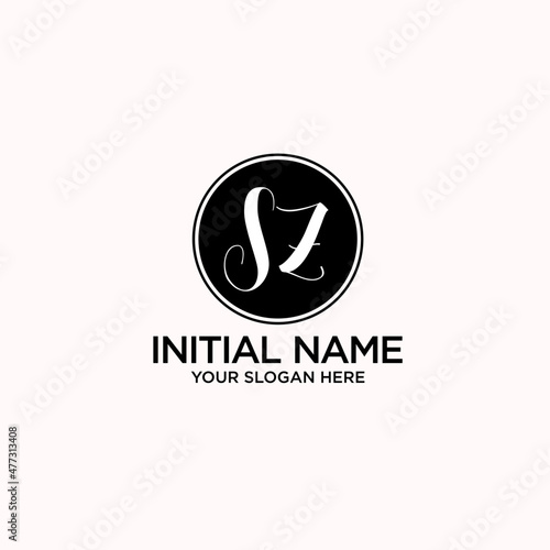 Free Download SZ monogram logo template vector	 - GFXLoad